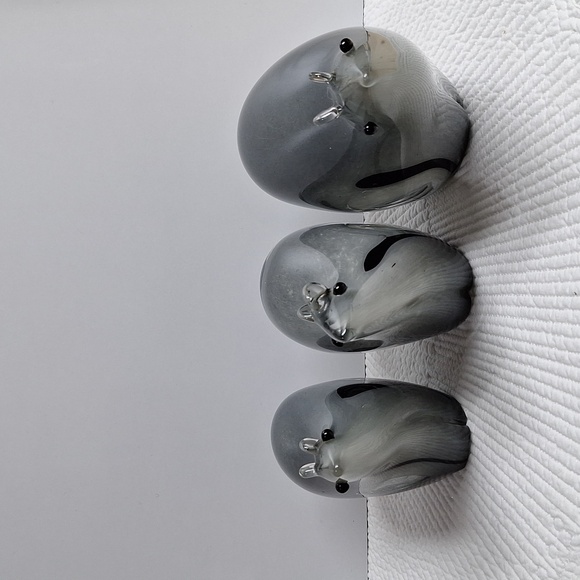 #AED Set of 3 Hollow glass animals figures - Picture 3 of 8